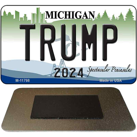 Michigan Trump Novelty Metal Magnet M-11798