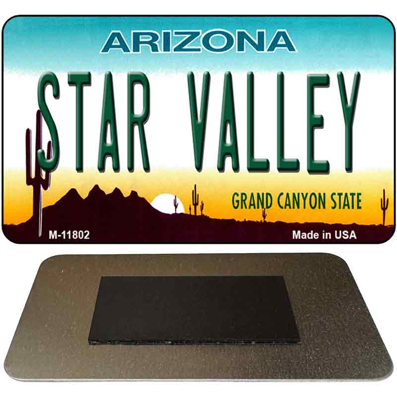 Arizona Star Valley Novelty Metal Magnet M-11802