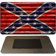 Confederate Flag Corrugated Novelty Metal Magnet M-11813