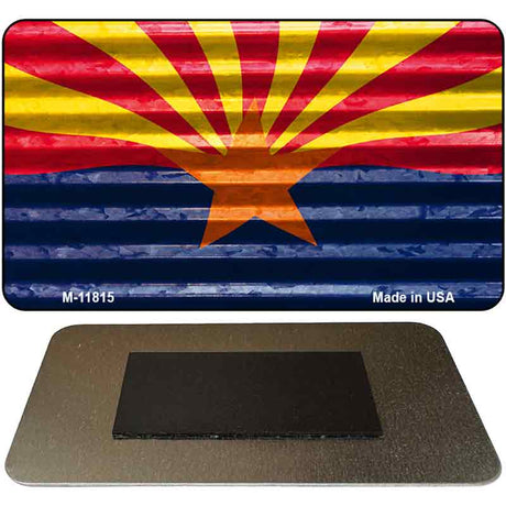 Arizona Flag Corrugated Novelty Metal Magnet M-11815