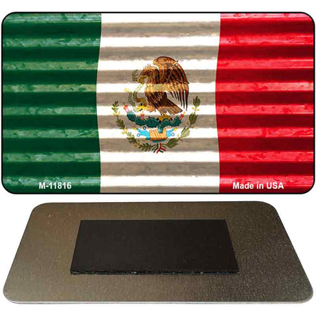 Mexico Flag Corrugated Novelty Metal Magnet M-11816