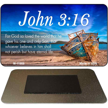 John 3 16 Novelty Metal Magnet M-11868