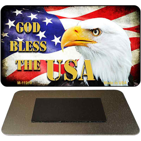 God Bless The USA Novelty Metal Magnet M-11910