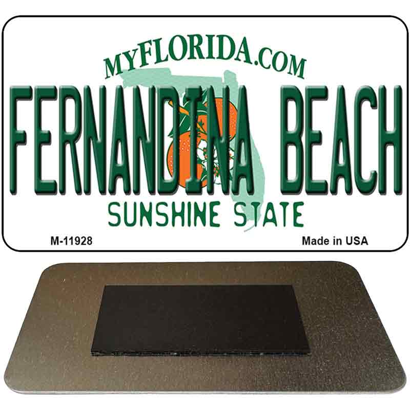 Florida Fernandina Beach Novelty Metal Magnet M-11928