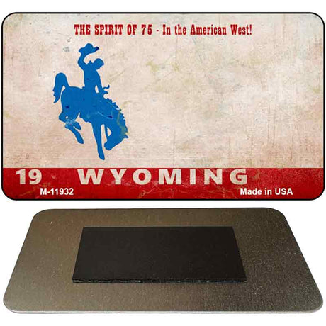 Wyoming Rusty Novelty Metal Magnet M-11932