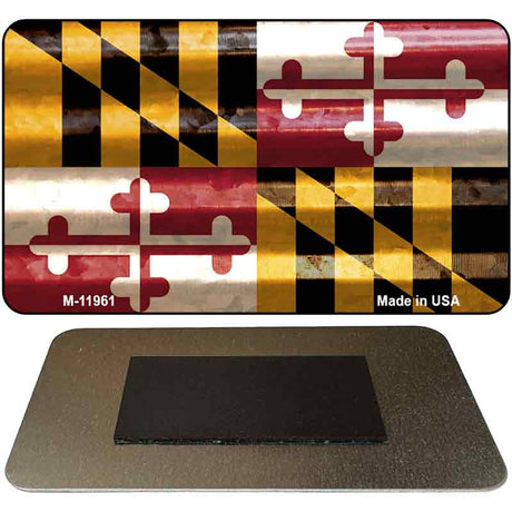 Maryland Corrugated Flag Novelty Magnet M-11961