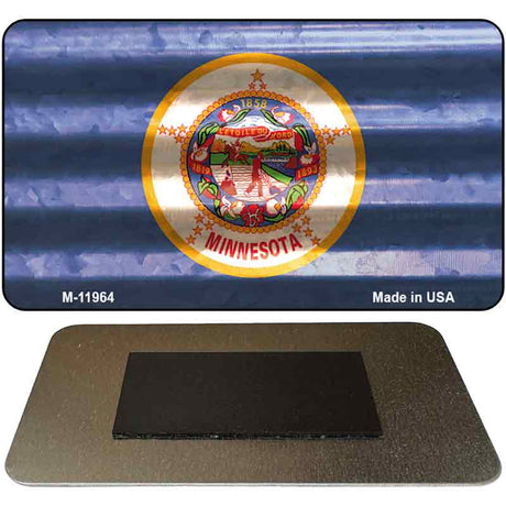 Minnesota Corrugated Flag Novelty Magnet M-11964