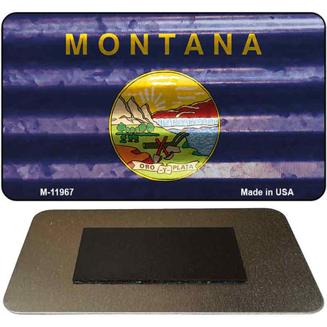 Montana Corrugated Flag Novelty Magnet M-11967