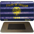 Oregon Corrugated Flag Novelty Magnet M-11978