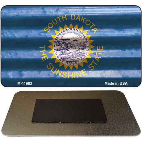 South Dakota Corrugated Flag Novelty Magnet M-11982