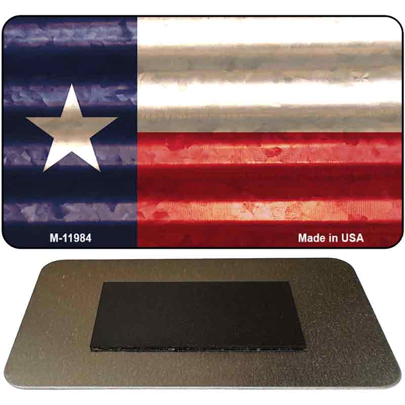 Texas Corrugated Flag Novelty Magnet M-11984