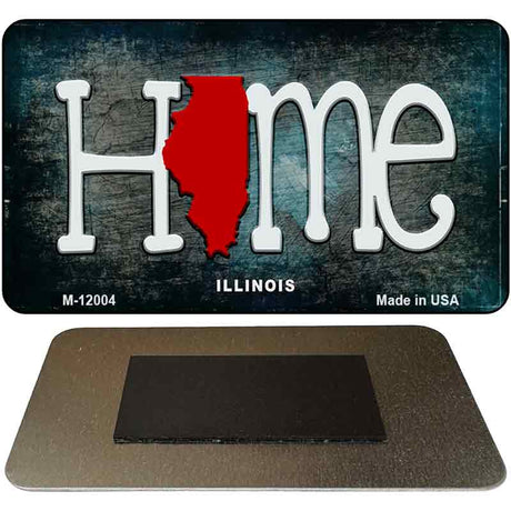 Illinois Home State Outline Novelty Magnet M-12004