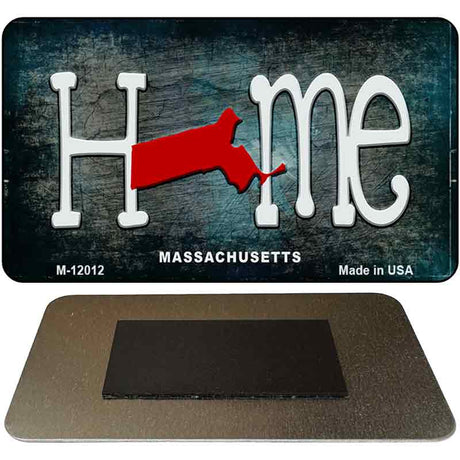 Massachusetts Home State Outline Novelty Magnet M-12012