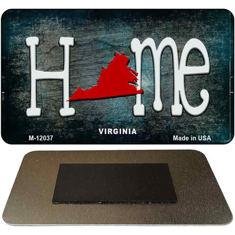 Virginia Home State Outline Novelty Magnet M-12037