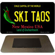 Ski Taos Black New Mexico Novelty Metal Magnet M-12054