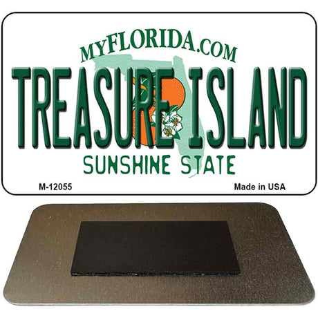 Florida Treasure Island Novelty Metal Magnet M-12055