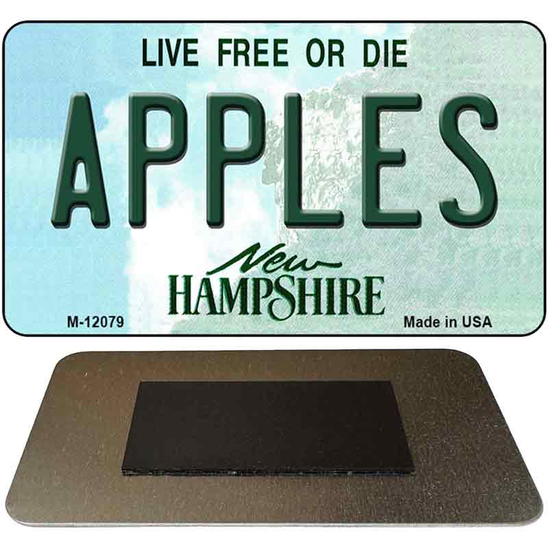 Apples New Hampshire State Novelty Metal Magnet M-12079