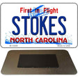 Stokes North Carolina State Novelty Metal Magnet M-12088