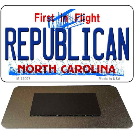 Republican North Carolina State Novelty Metal Magnet M-12097