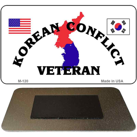 Korean Conflict Veteran Novelty Metal Magnet M-120