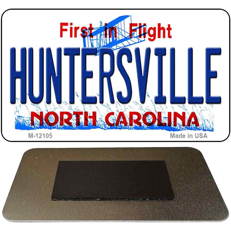 Huntersville North Carolina State Novelty Metal Magnet M-12105