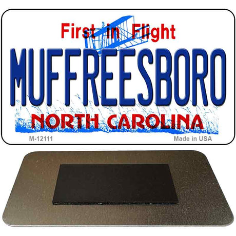 Muffreesboro North Carolina State Novelty Metal Magnet M-12111