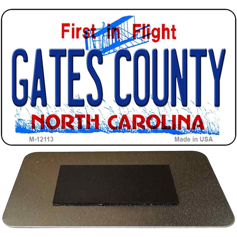 Gates County North Carolina State Novelty Metal Magnet M-12113