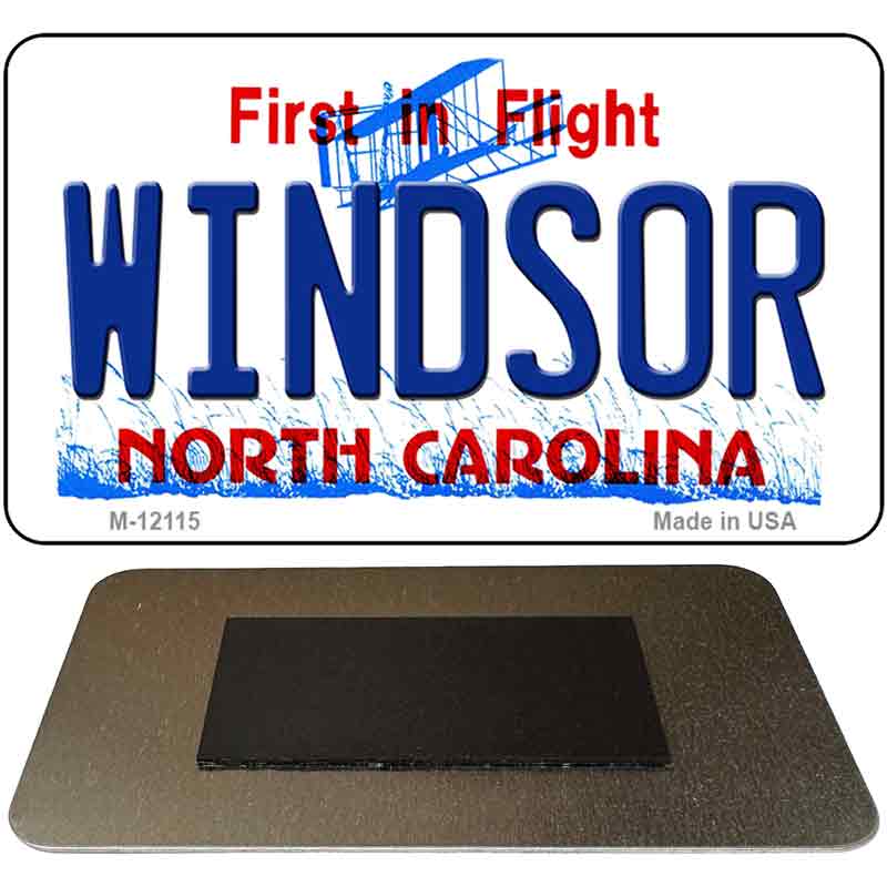 Windsor North Carolina State Novelty Metal Magnet M-12115