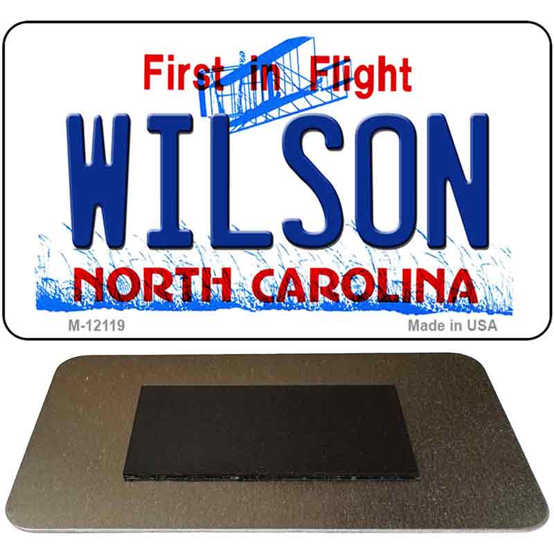 Wilson North Carolina State Novelty Metal Magnet M-12119