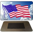 American Flag Clouds Novelty Metal Magnet M-1211