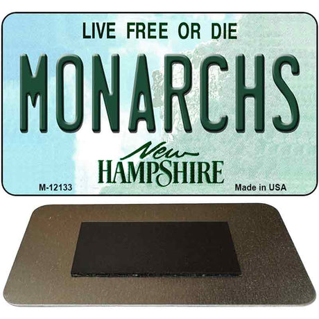 Monarchs New Hampshire Novelty Metal Magnet M-12133