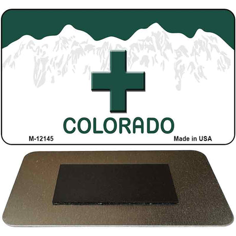 Marajuana Cross Colorado Novelty Metal Magnet M-12145