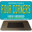 Four Corners Teal New Mexico Novelty Metal Magnet M-12160