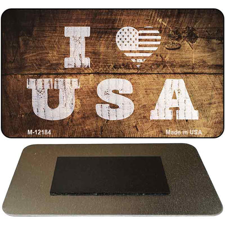 I Love USA Novelty Metal Magnet M-12184