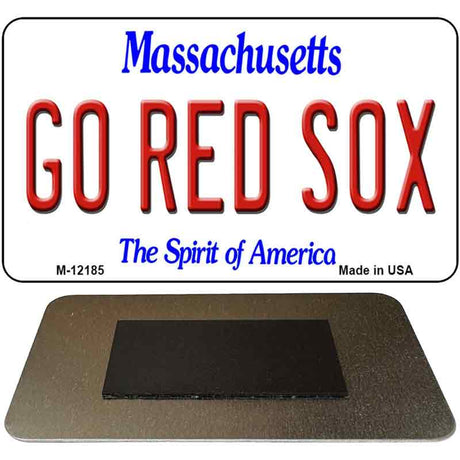 Go Red Sox Massachusetts Novelty Metal Magnet M-12185