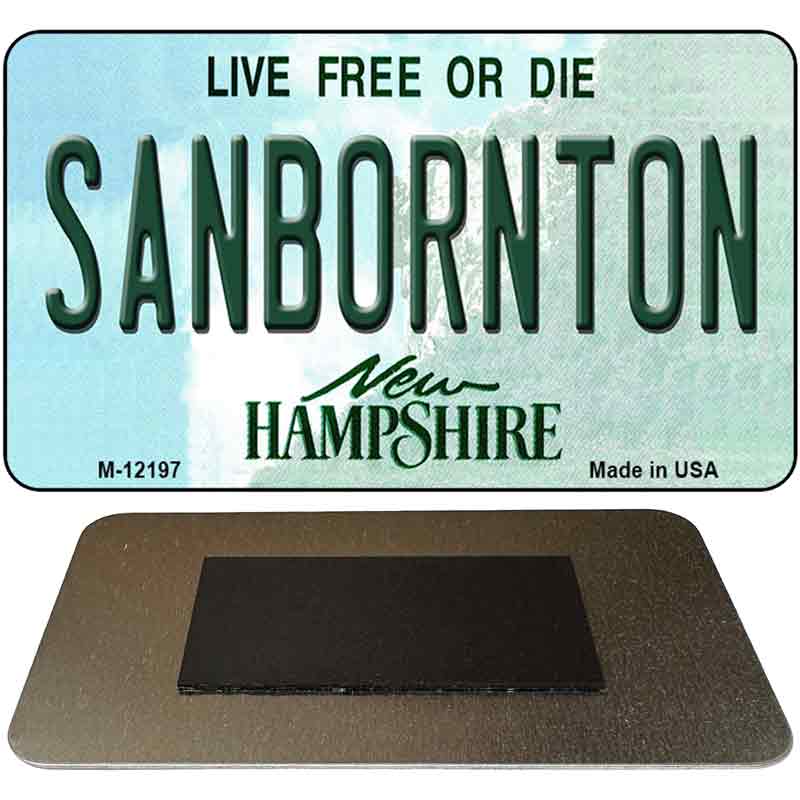 Sanbornton New Hampshire Novelty Metal Magnet M-12197