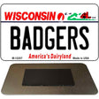 Badgers Wisconsin Novelty Metal Magnet M-12207