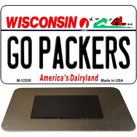 Go Packers Wisconsin Novelty Metal Magnet M-12208