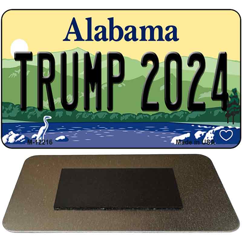 Trump 2024 Alabama Novelty Metal Magnet M-12216