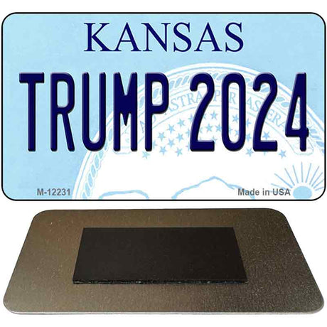 Trump 2024 Kansas Novelty Metal Magnet M-12231