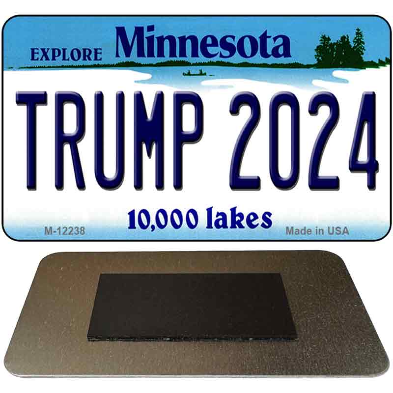 Trump 2024 Minnesota Novelty Metal Magnet M-12238