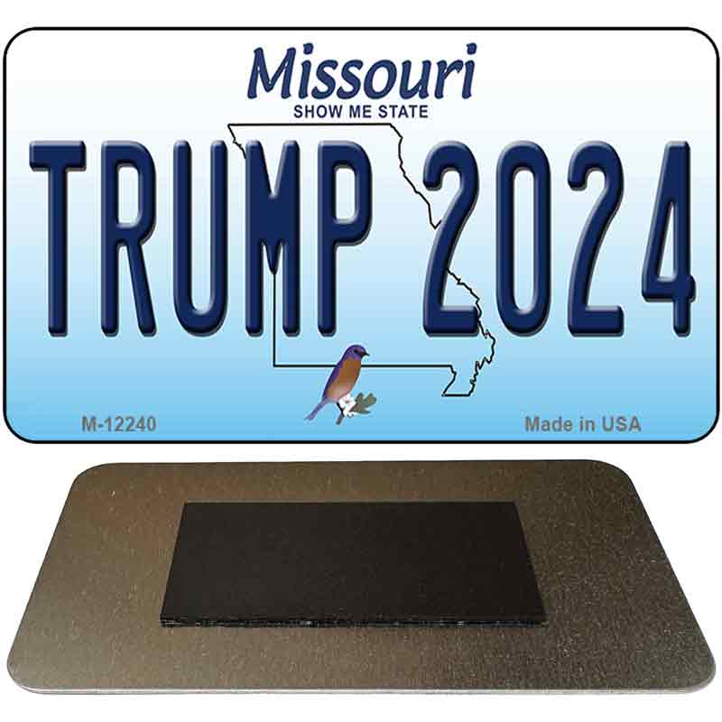 Trump 2024 Missouri Novelty Metal Magnet M-12240