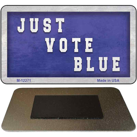 Just Vote Blue Novelty Metal Magnet M-12271