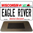 Wisconsin Eagle River Novelty Metal Magnet M-12282