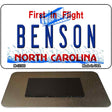 North Carolina Benson Novelty Metal Magnet M-12300