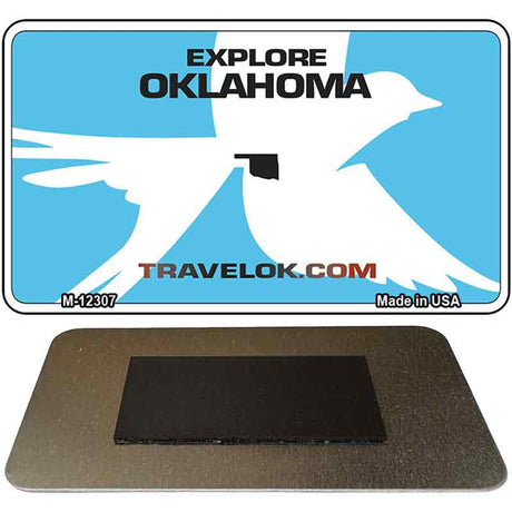 Oklahoma Travel Blank Novelty Metal Magnet