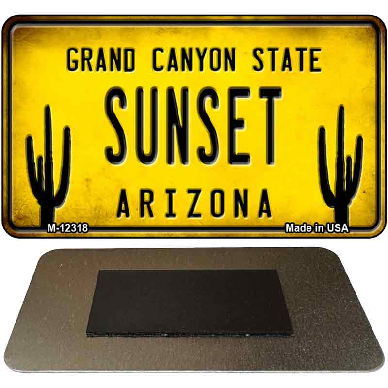 Arizona Sunset Novelty Metal Magnet M-12318