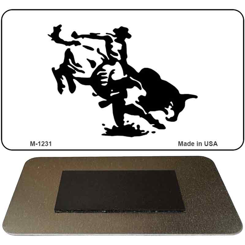 Bull Rider Novelty Metal Magnet M-1231