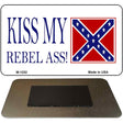 Kiss My Rebel Ass Novelty Metal Magnet M-1232