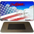 South Dakota with American Flag Novelty Metal Magnet M-12370